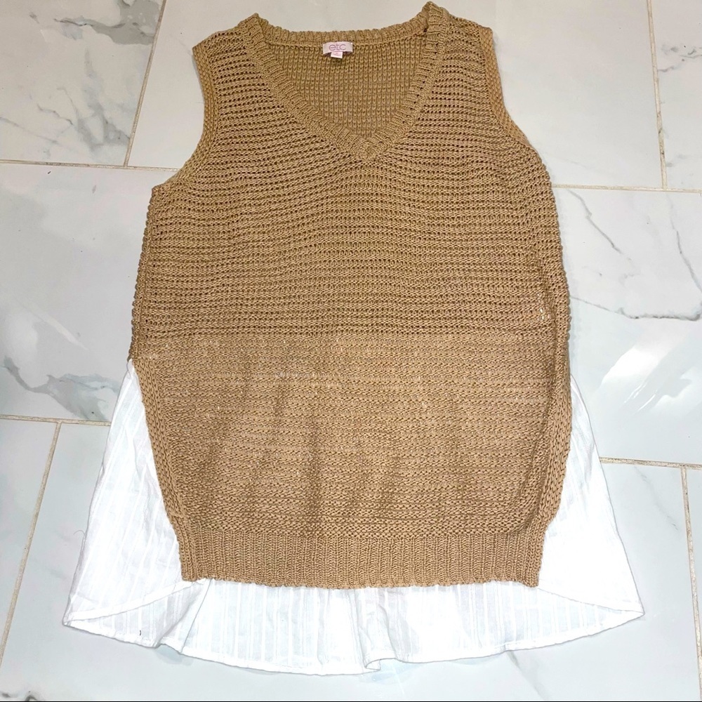 Sweater vest mix media